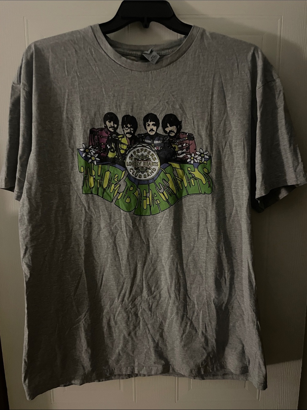 Men's Gray Beatles Graphic Tee - Classic Band Shirt